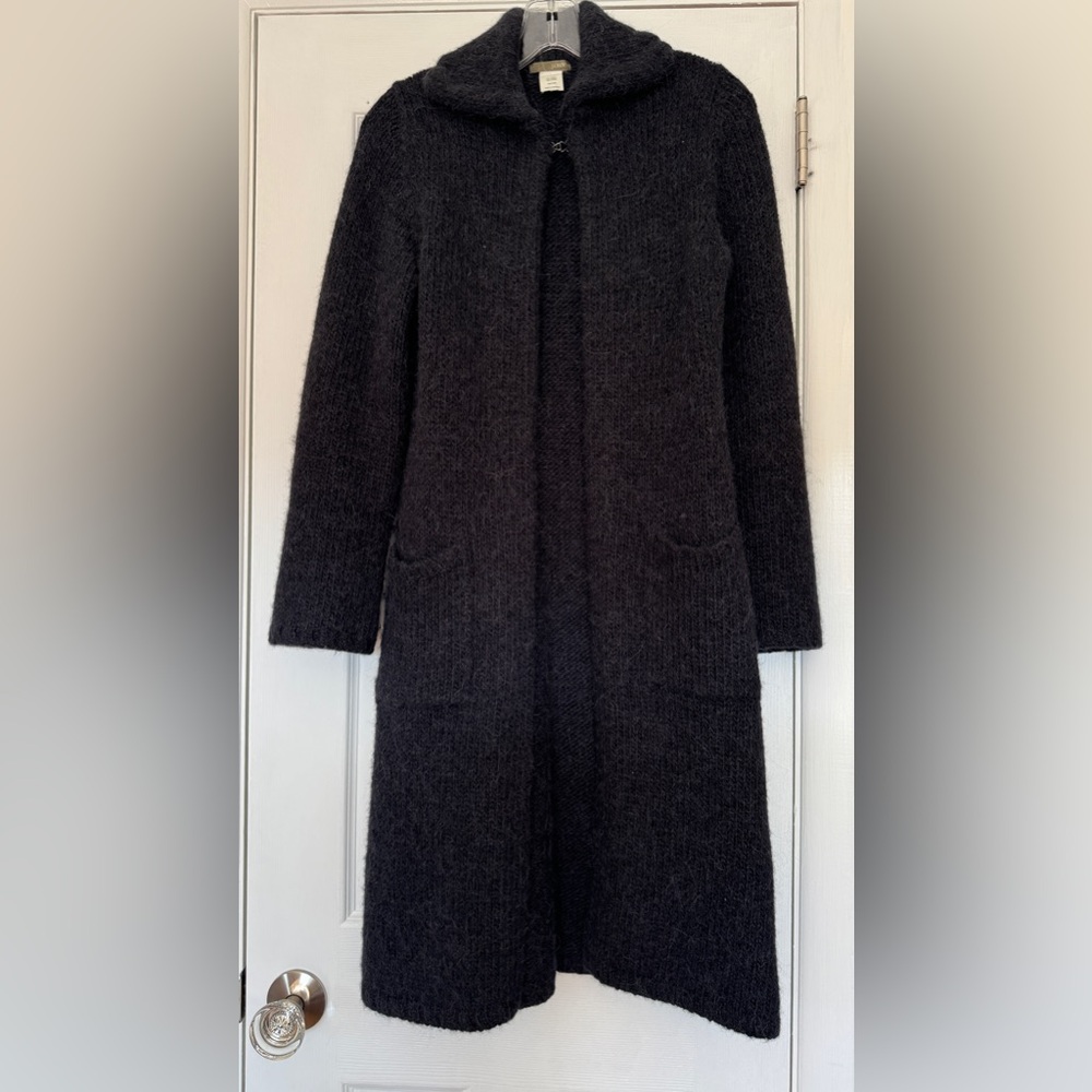 J.CREW | VINTAGE alpaca/acrylic fishhook sweater pockets SMALL style RN377388